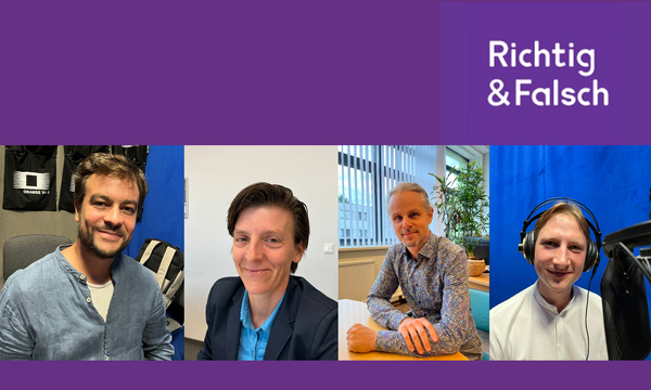 Coverbild mit den Gästen dieser Folge: Boris Ginner, Anna Daimler, Michel Fleck und Philipp Schrodt.