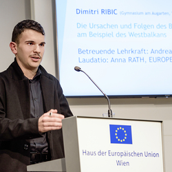 Preisträger Dimitri Ribic, Gymnasium am Augarten